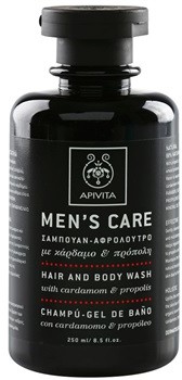 Apivita Mens Care Cardamom & Propolis szampon i żel pod prysznic 2 w 1 (Dermatologically Tested) 250 ml