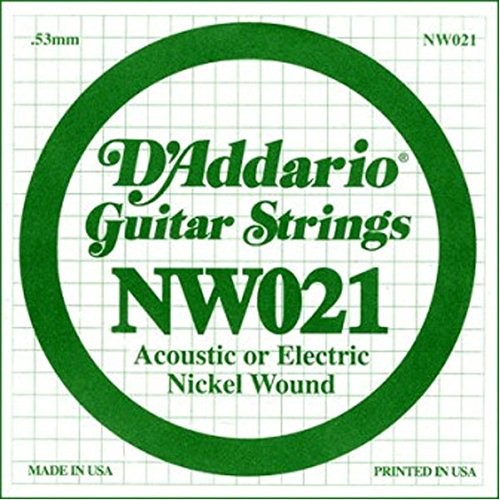 D'Addario Nickel Wound ball End Single Strings NW021