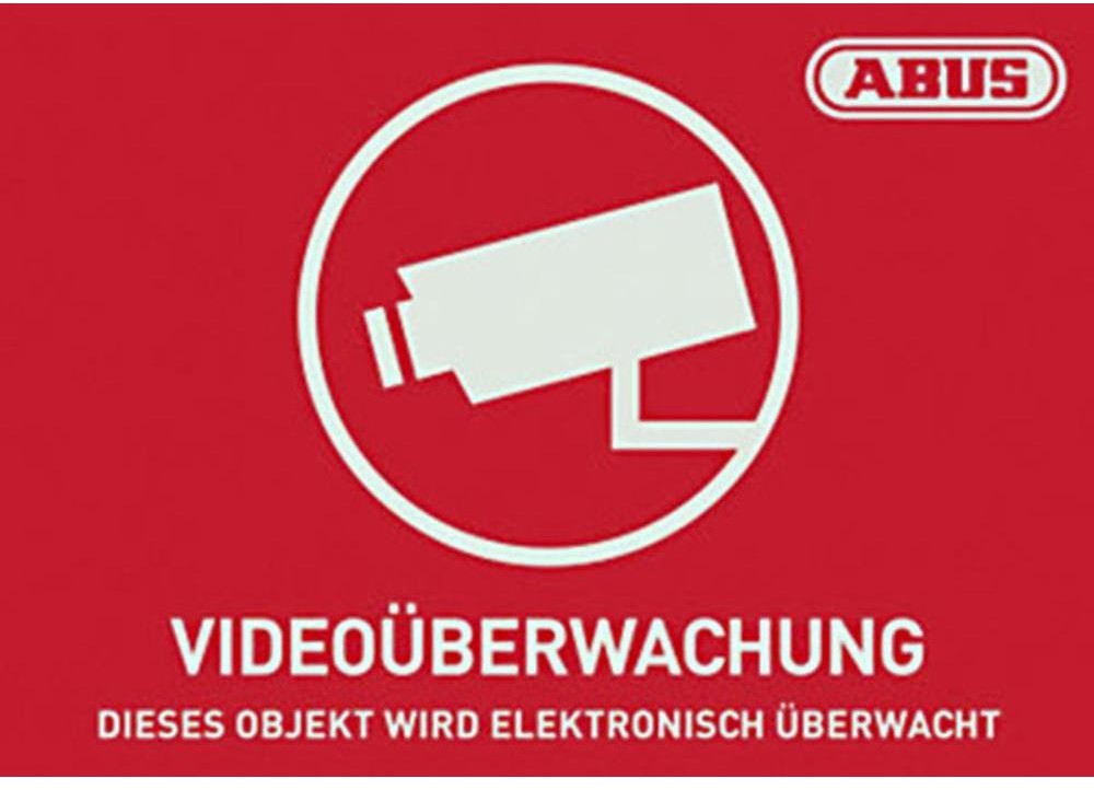 Abus Surveillance Warning Sticker CCTV AU1420 AU1420