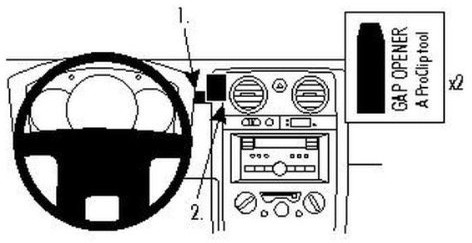 Brodit ProClip 854817 do Mitsubishi Outlander od roku produkcji 2013 7320288548173