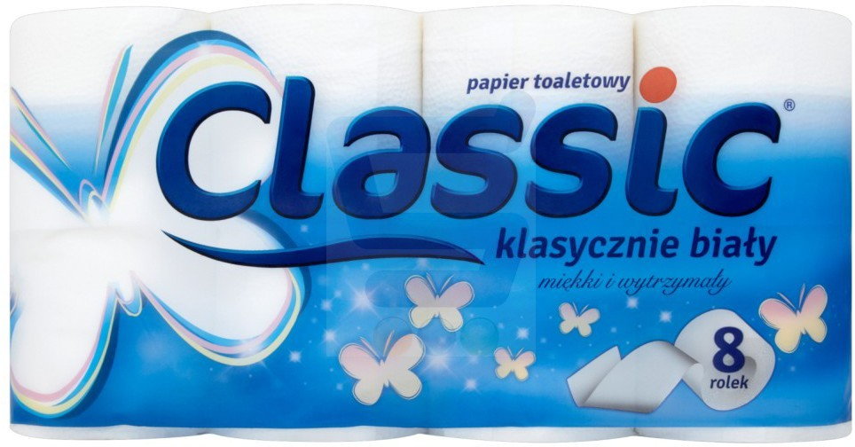 Classic Papier toaletowy klasycznie biały 8 szt.