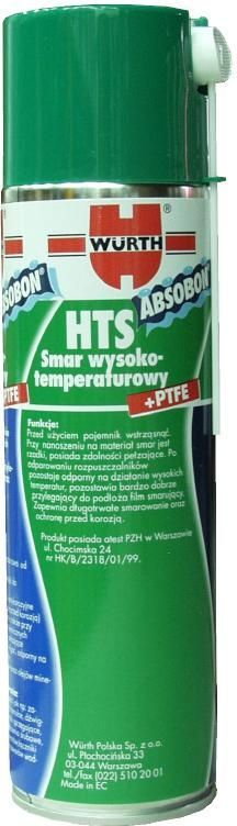 WURTH smar wysokotemperaturowy HTS 500ml
