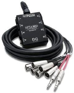 Hosa SH-6 X 2  50 Little Bro '6 X 2 Sub Snake (15 m) SH-6X2-50