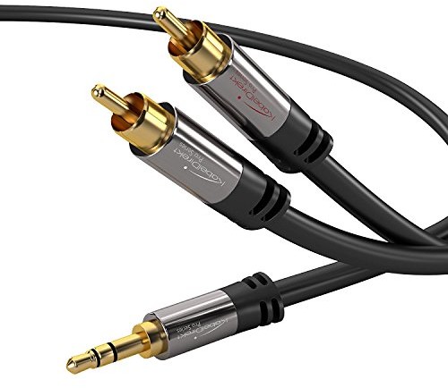 KabelDirekt PRO Series kabel typu Y wtyk jack 3,5 mm na 2 x wtyk cinch, 1,5 m 462