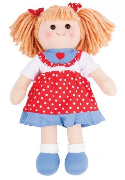 Bigjigs Duża Lalka szmaciana Emilka 35cm BJD042