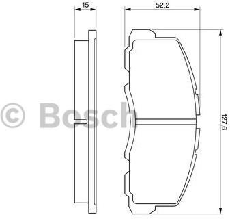 Bosch Zestaw klocków hamulcowych, hamulce tarczowe 0 986 469 550