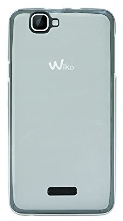 Wiko Phonix Gel Protection Plus Hülle mit Displayschutzfolie für Rainbow transparent/weiß