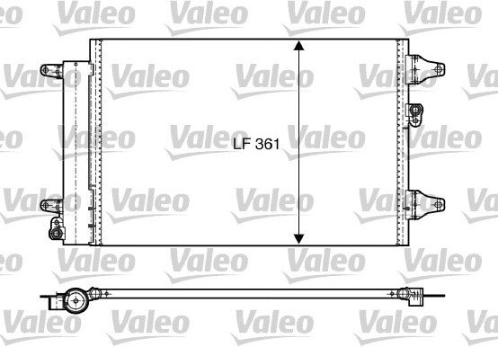 VALEO Skraplacz, klimatyzacja 818004