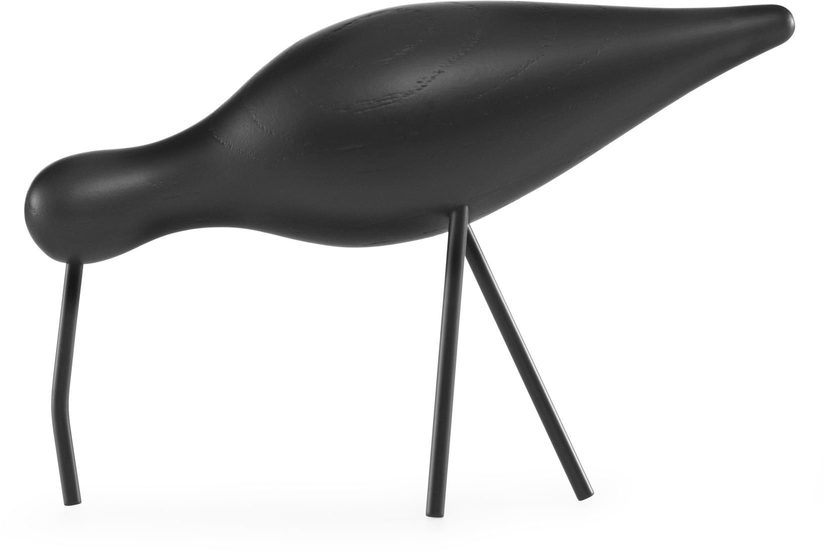 Normann Copenhagen Figurka dekoracyjna Shorebird L cały czarny