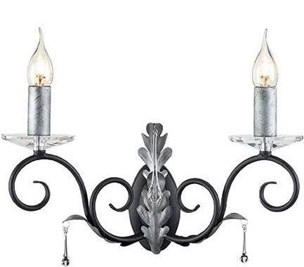 Elstead Lighting Kinkiet AMARILLI AML2 BLK/Srebrny -