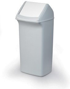 Durable DURABIN FLIP 40 SQUARE Pojemnik z uchylną pokrywą 40 l, szary