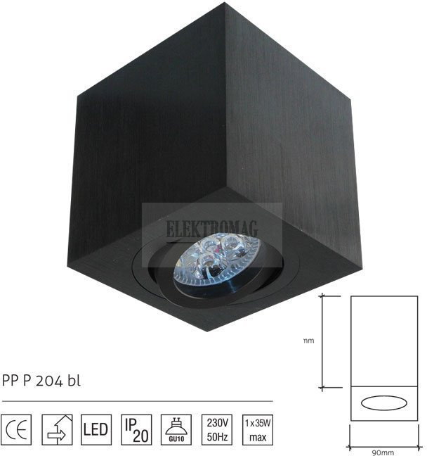 PP Design Oprawa Sufitowa PP P 204 BL