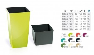 Prosperplast URBI SQUARE 400mm ANTRACYT (S433) PDURS400-S433 [2443200]