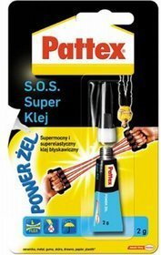 Henkel Polska Sp. z o.o. Pattex S.O.S. Super klej power żel, 2g, blister 1471937