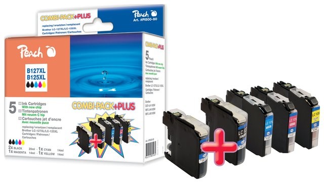 Peach Combi Pack Plus kompatybilny z LC-125XL LC-127XL PI500-80