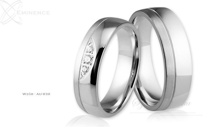 Eminence Obrączki ślubne - wzór Au-839