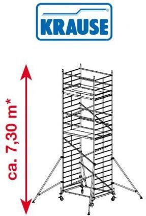 Krause Rusztowanie jezdne, aluminiowe o szerokiej konstrukcji ProTec XXL 7.3m ro