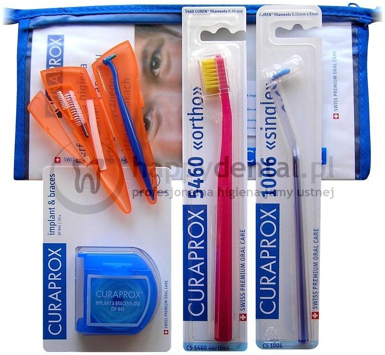 Curaden CURAPROX Ortho-Set - zestaw do pielęgnacji aparatu ortodontycznego