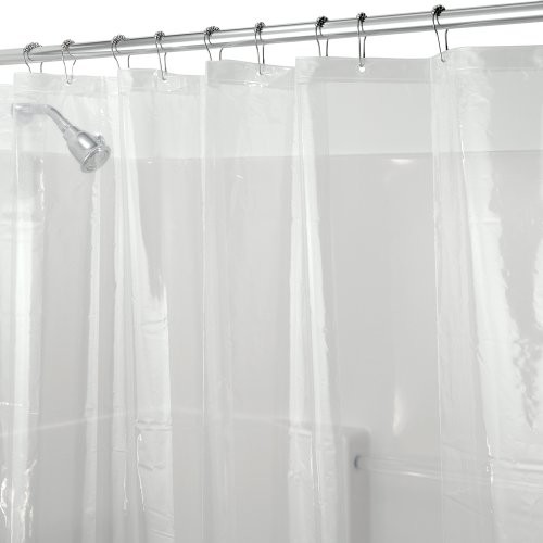 InterDesign Interdesign 12293EU zasłona prysznicowa, z antypleśniowego tworzywa sztucznego PEVA, 180 x 200 cm, kolor: mleczny (frost)