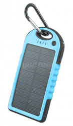 Forever Power Bank solarny 5000 mAh niebieski GSM011346