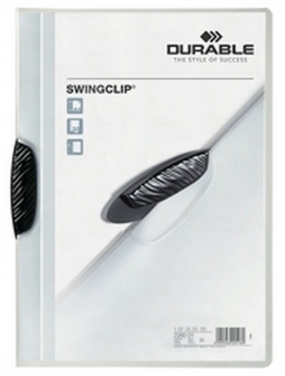 Durable Skoroszyt z klipsem Swingclip A4 do 30 kartek czarny 2260-01