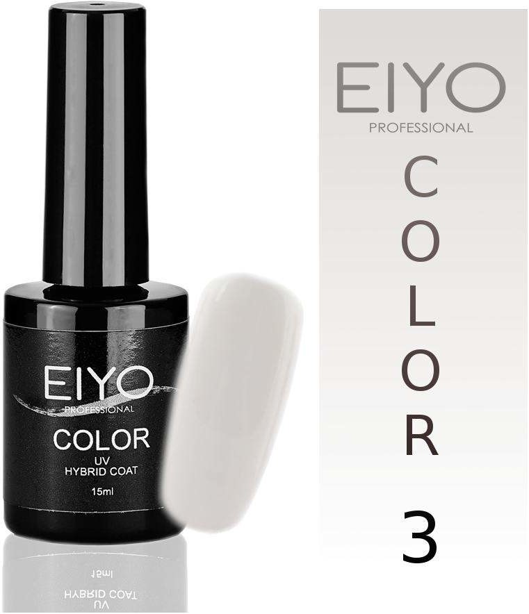 EIYO Lakier hybrydowy, Natural - Biały French - 3 - 15ml