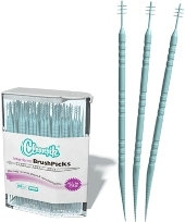 Cleanpik Interdental BrushPicks - Wykałaczka ze szczoteczką do przestrzeni międzyzębowych