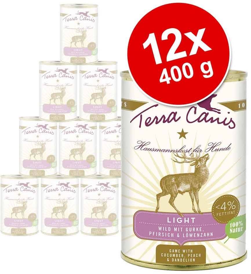 Terra Canis Light, 12 X 400 G - 2 Smaki