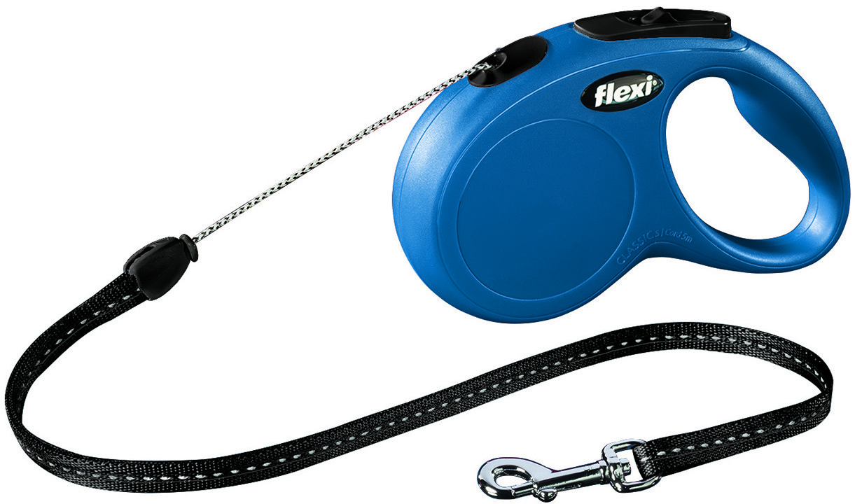 Flexi Smycz automatyczna NEW CLASSIC M linka 5m do 20kg kolor niebieski