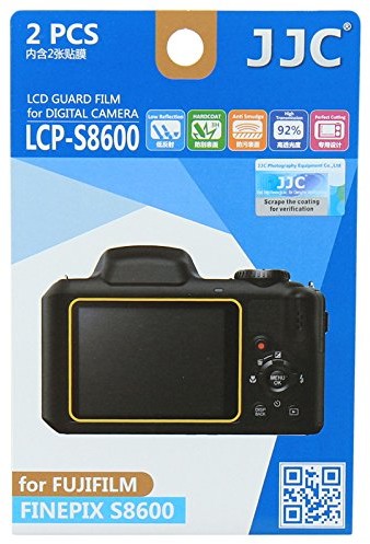 JJC 2 X High Transparency wysokiej jakości wyświetlacz zapewnia ochronę Fujifilm FinePix S8600 LCP-S8600