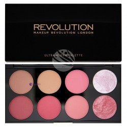 Makeup Revolution Ultra Blush & Contour Palette paleta 8 róży i bronzerów do policzków Sugar And Spice 13g