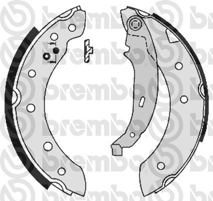 BREMBO Zesatw szczęk hamulcowych S 61 520