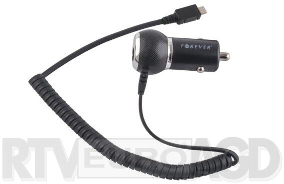 Фото - Зарядний пристрій FOREVER Ładowarka samochodowa  Micro USB 2,1A M-02 czarna 