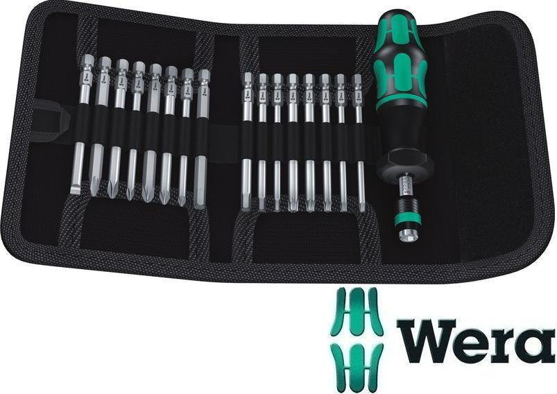 Wera Zestaw wkrętak dynamometryczny 1.2-3.0 Nm + 16 końcówek 1/4 dł. 89 mm Kraft (5059293001)