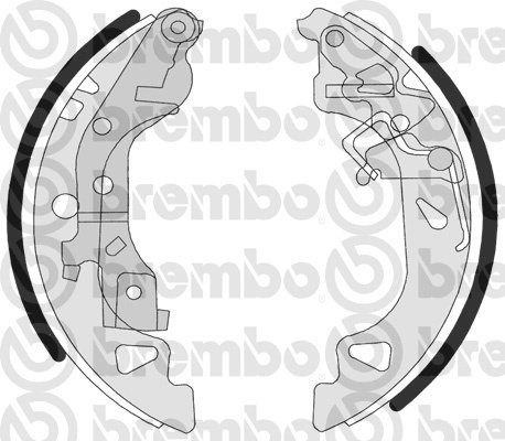 BREMBO Zesatw szczęk hamulcowych S 23 520