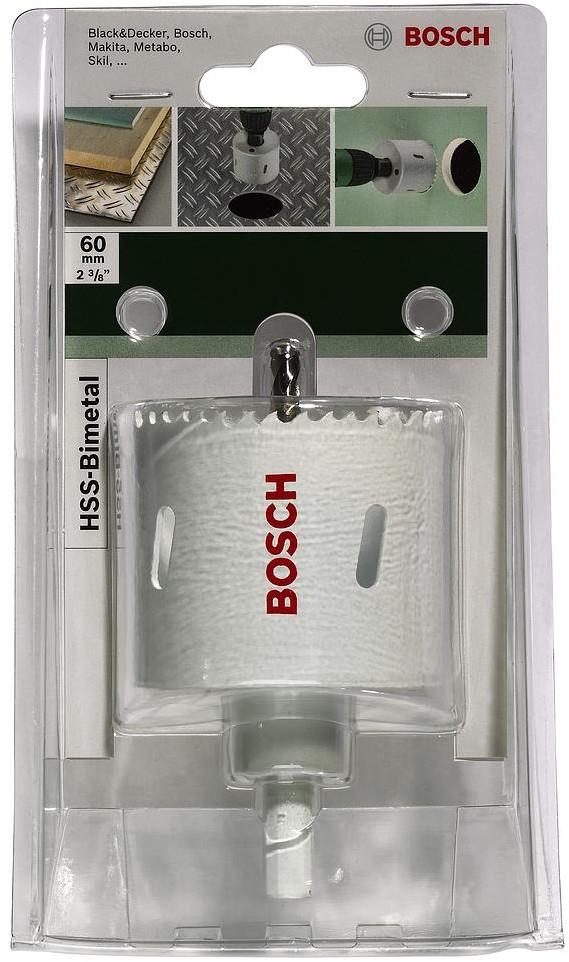 Bosch Otwornica 2609255615 Średnica wiercenia 68 mm Materiał wiertła Bi-metal HSS Uchwyt narzędzia Sześciokątny uchwyt