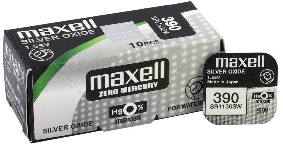 Maxell bateria srebrowa mini 390 389 SR 1130 SW G10