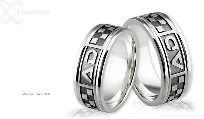 Eminence Obrączki srebrne - wzór Ag-188