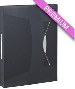 Esselte Teczka z gumką Vivida 40mm czarna ES583-2