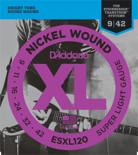 D'Addario Steinberger Double ball Electric Guitar Strings ESXL120