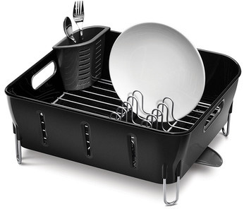 Simplehuman Ociekacz do naczyń Compact czarny KT1105
