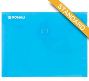Donau PBS Teczka kopertowa zatrzask, PP, A6, 180mikr., niebieska DN818-1
