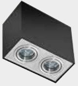 Azzardo Oprawa Sufitowa ELOY 2 GM4204 BK/ALU -