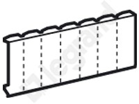 Legrand Osłonka 18 Moduły - Szara - 001665