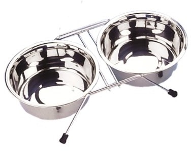 Nobby 72826 Napfständer Chrom Inklusiv 2 Näpfen