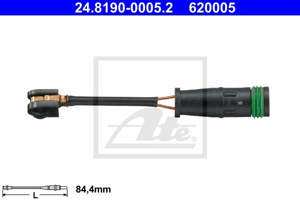 ATE CZUJNIK KLOCKÓW HAM  24.8190-0005.2 VW CRAFTER 30-50 2.0TDI 13-/ MERCEDES SPRINTER 4.6-T 411 CDI 13-