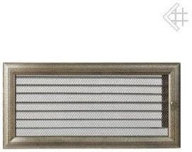 Kratki.pl Kratka kominkowa malowana OSKAR czarno-złota 17x37 z żaluzją 6674-898A
