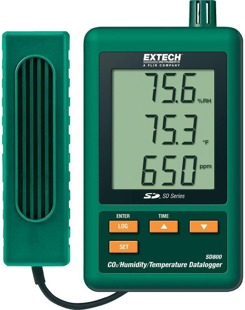 Extech Rejestrator temperatury wilgotności i CO2 SD800 240 g
