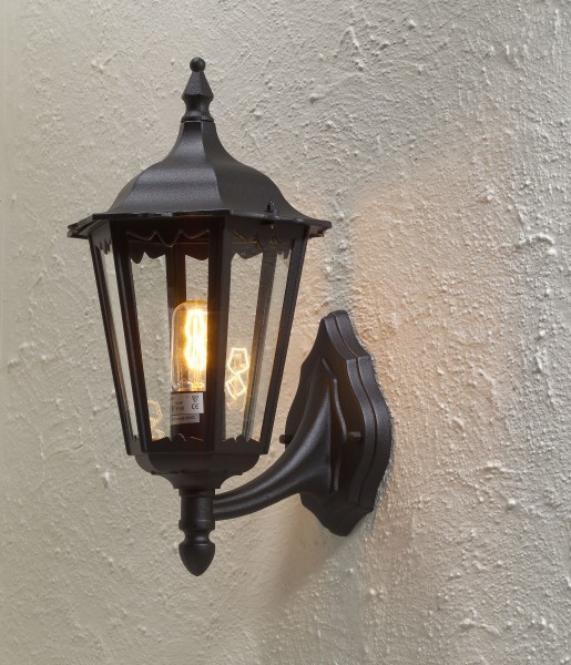 Konstsmide Firenze lampa ścienna Czarny, 1-punktowy 7213-750