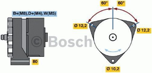 Bosch Alternator 0 986 037 410